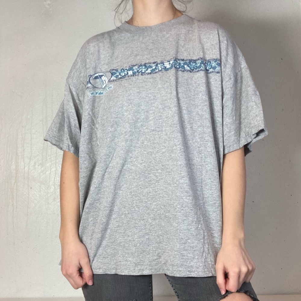 Tropical Gray Ft. Walton Beach FL Gray Short Sleeve Vacation Tee Shirt